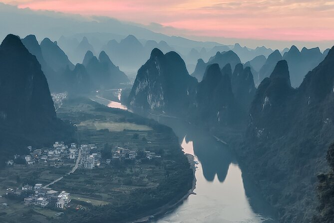 1-Day Guilin Tour to Reed Flute Cave, Xianggong Hill, Bamboo Boat and Night Show - A big Guilin day, from cave lights to river peaks