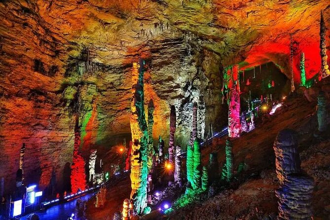 1-Day Private Tour to Glass Bridge & Yellow Dragon Cave - From a glass walkway to an underground palace