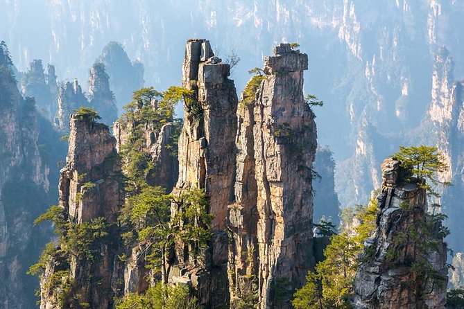 1-Day Private Tour to Zhangjiajie Forest Park & Avatar Mountain - Tianzi Mountain, stone peaks from the cable car