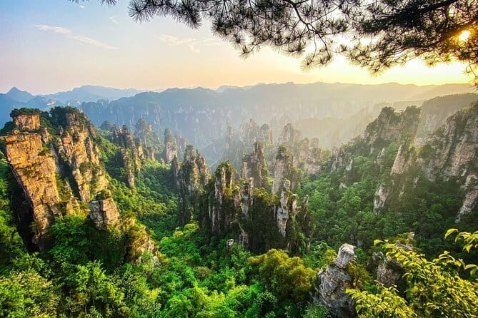 All Included Classic Private Day Tour for Avatar & Tianzi Mount - Cliffside farmland adds a human touch