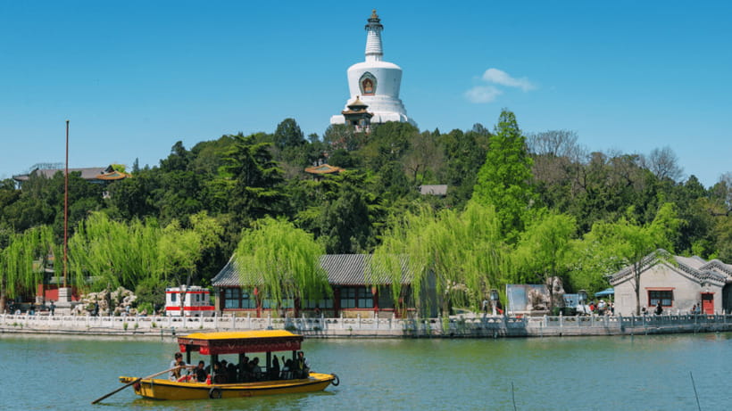 Beijing: Beihai park e-ticket entry - The White Dagoba and the park’s high point