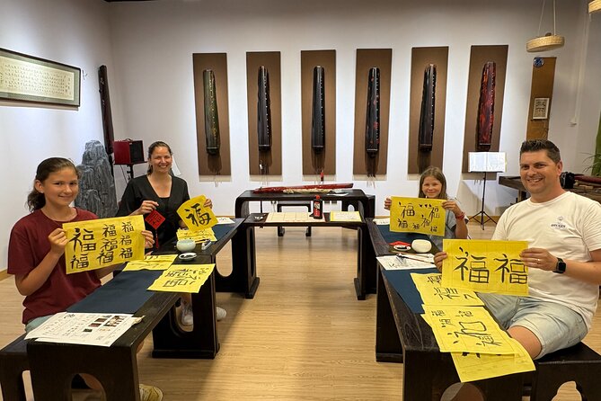 Beijing Culture: Tea Ceremony, Heritage Instrument & Calligraphy - Traditional clothing and the final photo