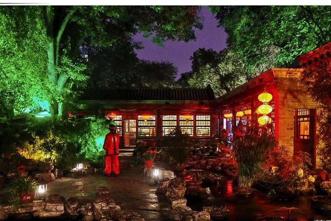 Beijing Imperial Dining Experience at Bai Jia Da Yuan Restaurant with Houhai Lake Bar Tour - The night drive shows Beijing at its most photogenic