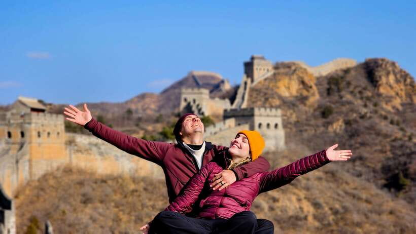 Beijing: Jingshanling Great Wall Trekking Tours with Options - Restored stonework beside the wild Wall