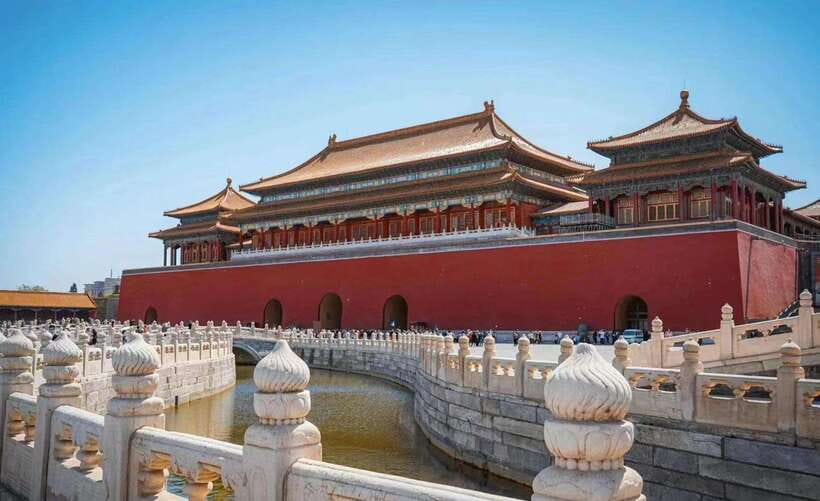 Beijing: Mutianyu Great Wall and Forbidden City Private Tour - Tian’anmen Square before the palace