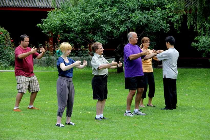 Beijing Private Tai Chi Class - Standing meditation and push hands
