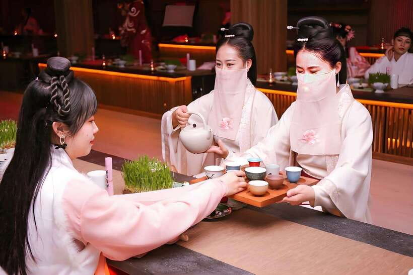 Beijing Royal Dinning Experience with cultural performance - Courtyard details and rooftop views