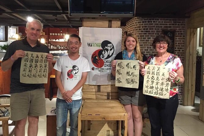 Beijing Wangfujing Calligraphy Class by Forbidden City - The lesson begins with tools and technique