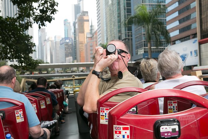 Big Bus Hong Kong Open Top Hop-On Hop-Off Sightseeing Tour - Red Route: Central, temples, heritage buildings, and Causeway Bay