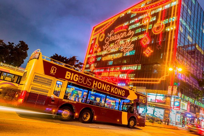 Big Bus Hong Kong Panoramic Night Tour by Open-Top Bus - Temple Street and Yau Ma Tei at night