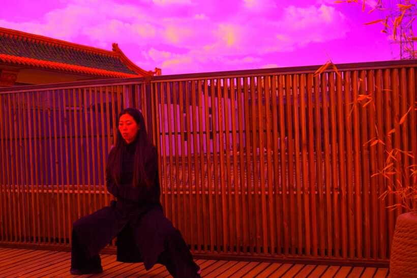 Chinese Kungfu class in old temple beside Forbidden Ci - Limeng’s role and the English support