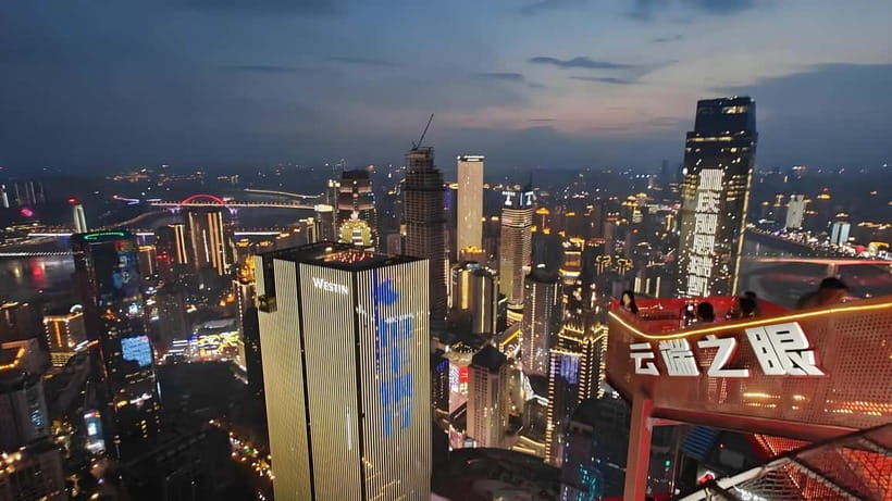 Chongqing: 520m-high Eye Skyview Deck Ticket for Adult - Outdoor Views, City Lights, and Photography