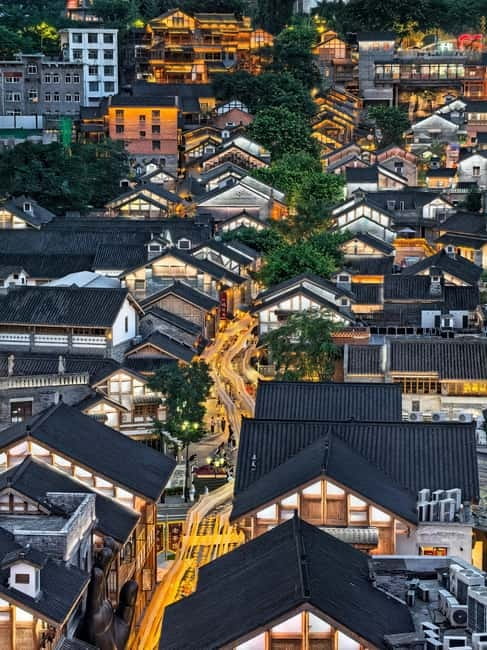 Chongqing: Magic Night View and Secret Viewing Spots Tour - Nanbin Zhonglou Square, 15 minutes beside the city glow