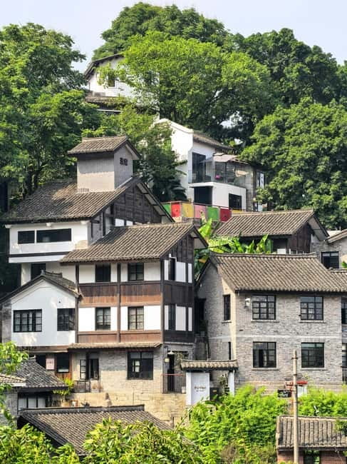 Chongqing: Trendy Spots, Cableway & Ferry Private Tour - Daijia Lane and the city’s cliffside paths