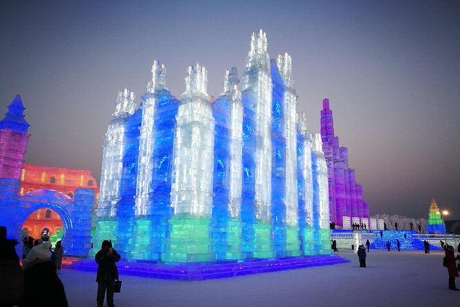Full Day Private Tour to Harbin Ice and Snow Festival - Ice and Snow World after dark