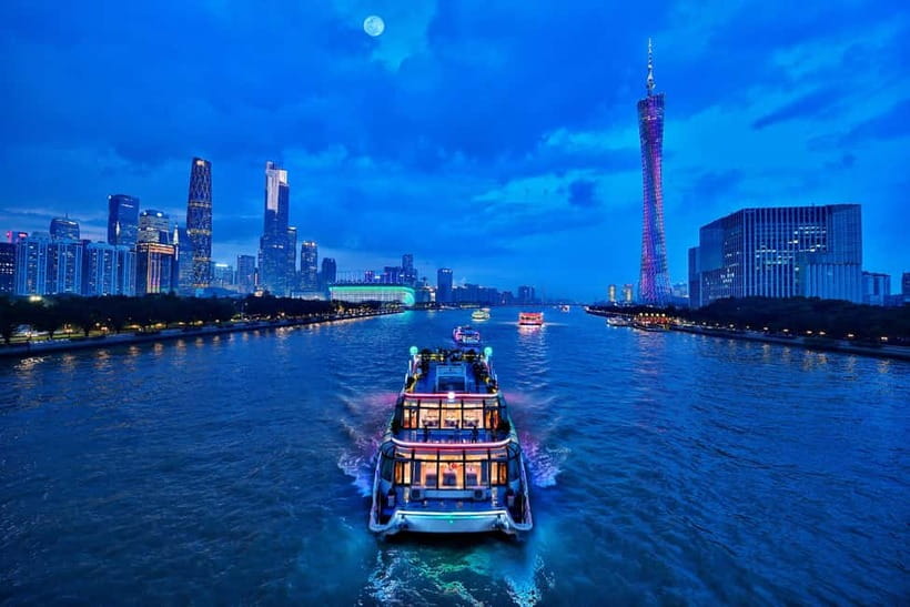Guangzhou: Pearl River 1-hour Night Cruise (Optional Piers) - What the cruise route gives you from the open deck
