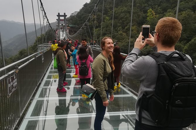 Gulong Gorge Skywalk Glass Bridge and Waterfall View Private Tour - City sights can be added, but they change the trip