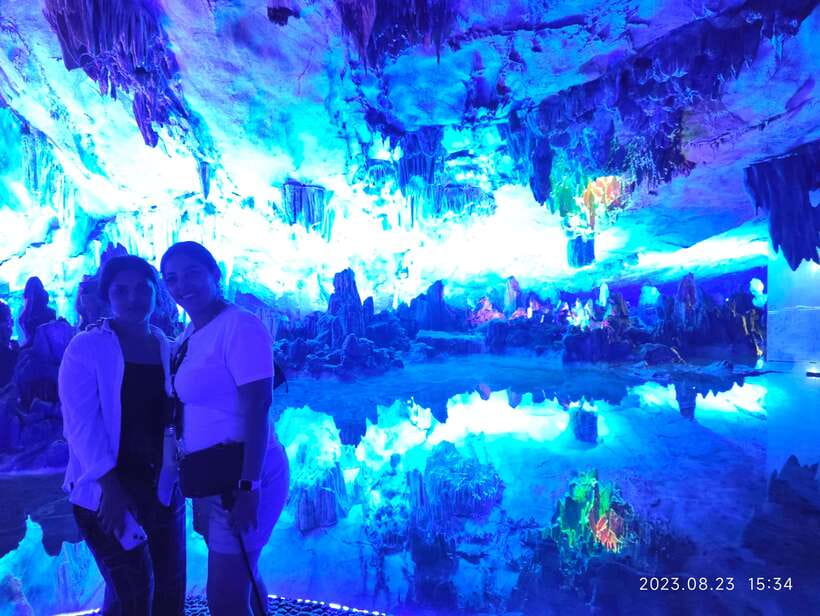 Highlights from Guilin to Yangshuo Full Day Private Tour - Route 1 begins under the lights of Reed Flute Cave