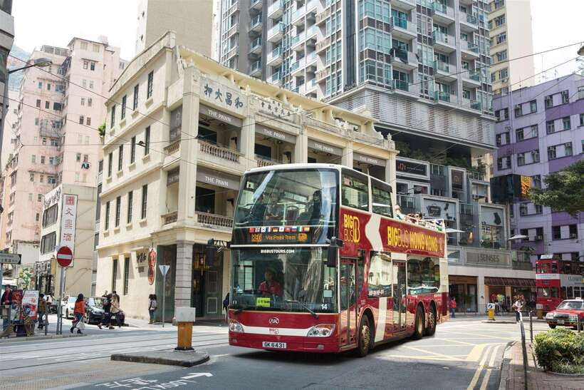 Hong Kong: Big Bus Hop-On Hop-Off Tour & Optional Peak Tram - Red route: Central, temples, and the heart of Hong Kong Island