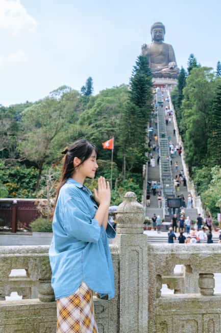 Hong Kong: Lantau Private Coach, Tai O & Big Buddha Tour - Returning to Ngong Ping and choosing the cable car