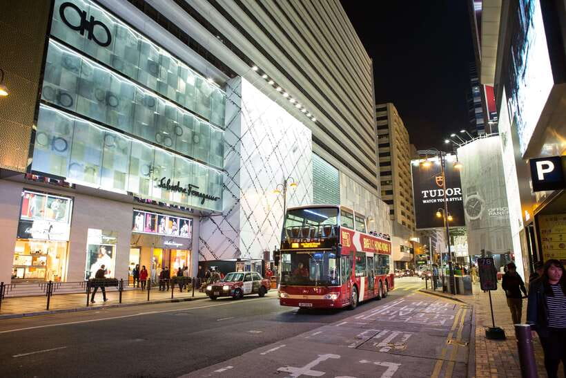 Hong Kong: Panoramic Night Tour of Kowloon by Open-top Bus - Nathan Road and Canton Road under the lights