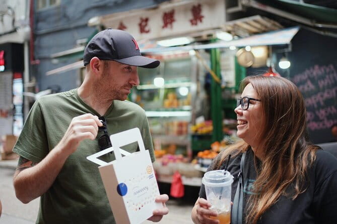 Hong Kong Street Food Tour with Locals - Dim Sum, Wonton & more - The dried seafood market on Wing Lok Street