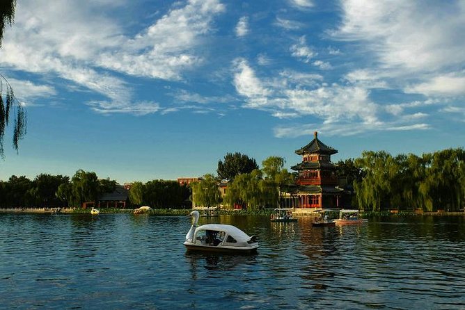 Houhai Hutong Tour: Rickshaw + Prince Gong & Soong Residences - Yinding Bridge and the view across Houhai