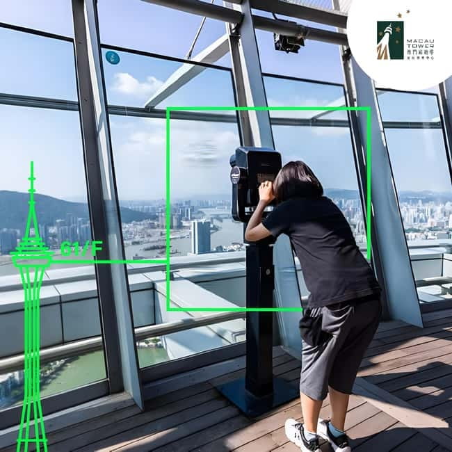 Macau: Macau Tower Observation Deck Ticket - Level 61: the outdoor deck at 223 meters