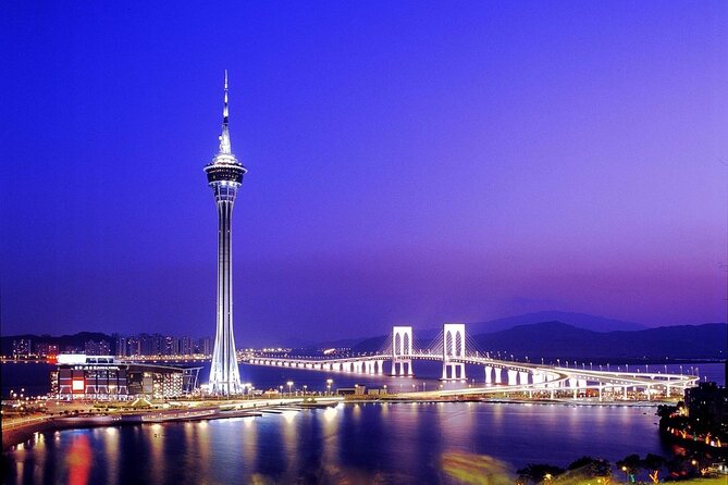 Macau Tower Admission Ticket - The glass elevator and first look above Macau