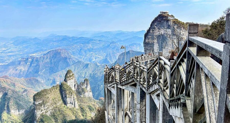 One Day Mini Group Tour to Glass Bridge and Tianmen Mountain - The physical effort is real