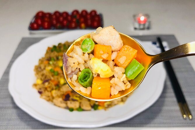 Online Cooking Class Fried Rice by Sunflower Li - What happens during the one-hour lesson