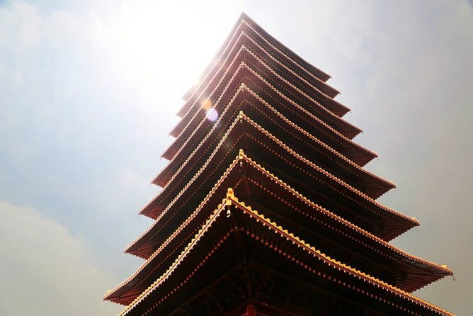 Private Day Tour to Niushoushan Cultural Park in Nanjing - Walking toward the Usnisa buildings