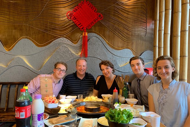 Private Half-Day Tour in Sichuan Culture Show with Hot Pot Dinner in Chengdu - Qintai Road and the communal hot pot table