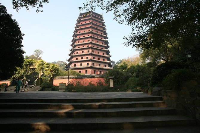 Private Hangzhou Day Tour to West Lake, Lingyin Temple, Tea Village, Old Pagoda - West Lake from the deck of a sightseeing boat