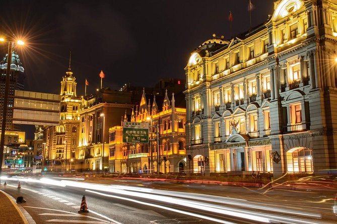 Private Shanghai Evening Street Food Walking and Cruise Tour - Walking through the Old Town Bazaar toward the Bund