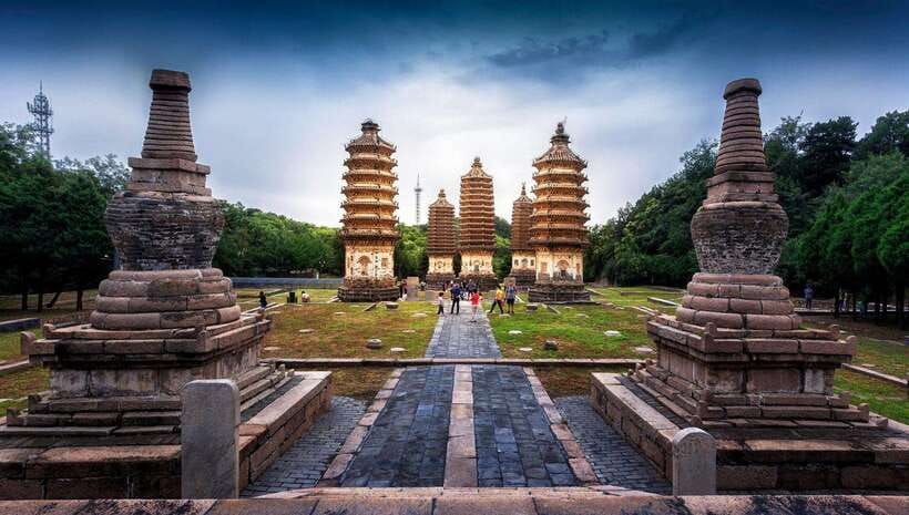 Private Tour to Yinshan Pagoda Forest w/Optional Activities - Walking through the pagoda forest