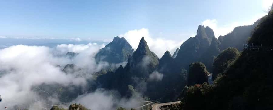 Private VIP Zhangjiajie Tianmen Mountain Day Tour - Lunch, Tianmen Temple, and the tree against the rock