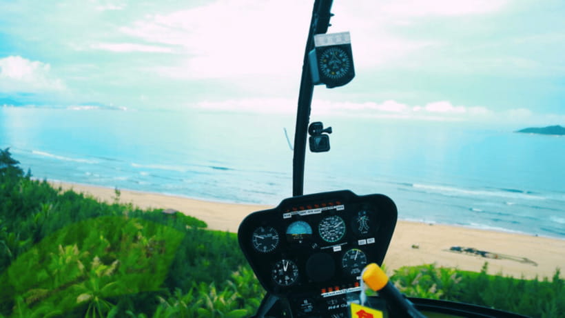 Sanya: Helicopter Tour over Haitang Bay with Atlantis Views - What happens at the helicopter base