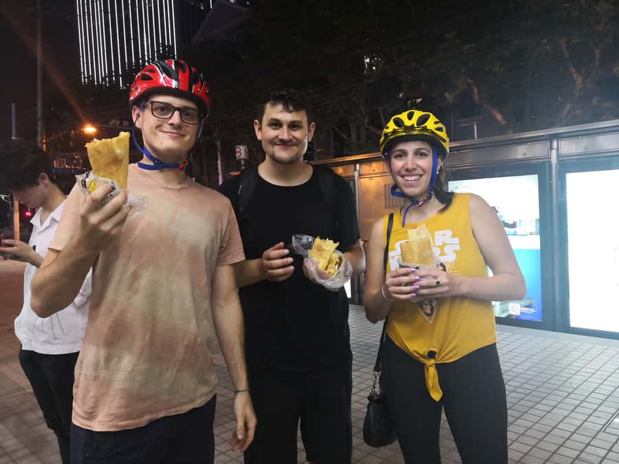 Shanghai: 4-Hour Nightlife Adventure & Tasting Bike Tour - Starting at Hongkou and getting on the road