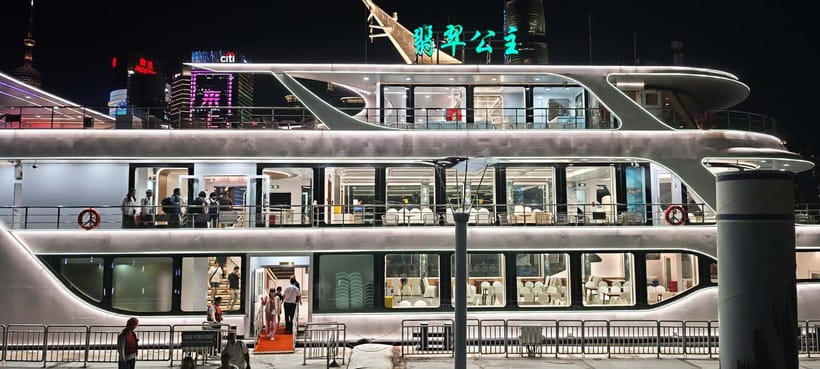 Shanghai: After Dark Dinner and Huangpu River Night Cruise - Dinner at a neighborhood restaurant