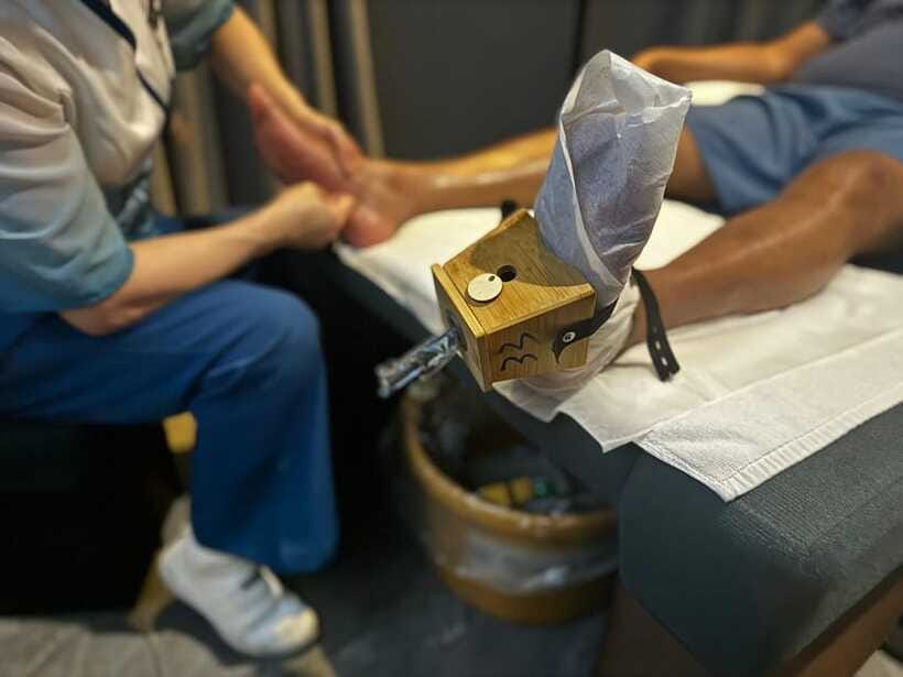 Shanghai:Authentic Chinese Body/Foot Massage, Hair& Head SPA - The closing tea and snack service