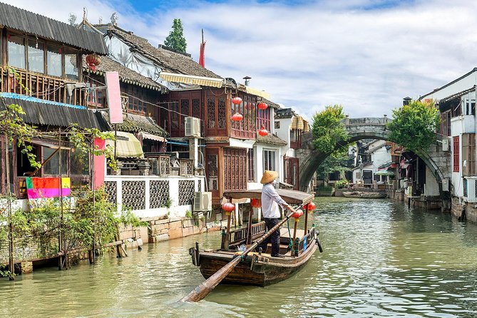 Shanghai Day Tour to Zhujiajiao Water Town, Yu Garden, Bazaar, Bund - Three hours among Zhujiajiao’s canals