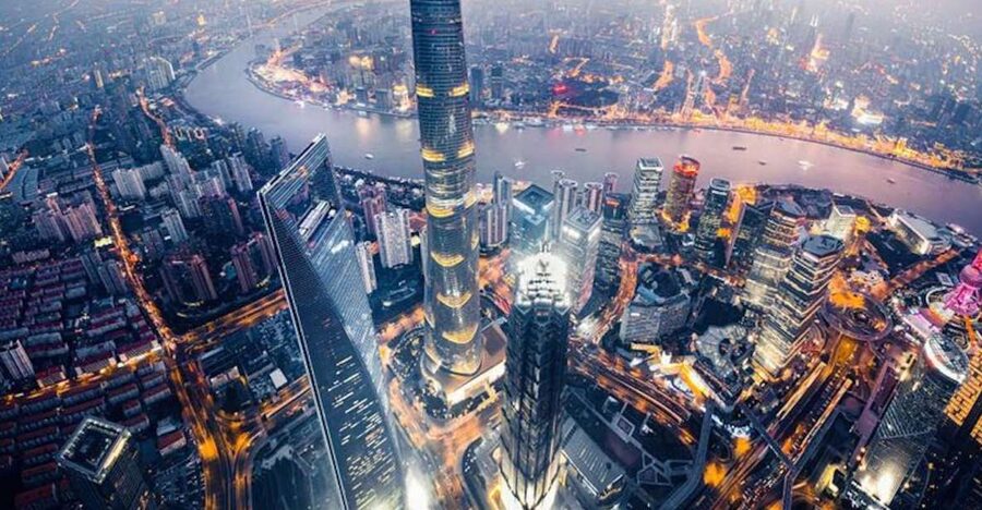 Shanghai: Hop-on Hop-off Bus Ticket and Optional Attractions - The blue route puts Pudong’s towers in view