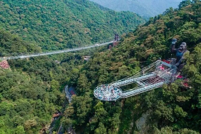 Skywalk Glass Bridge and Waterfall Ravine Half Day Private Tour - Walking into the canyon