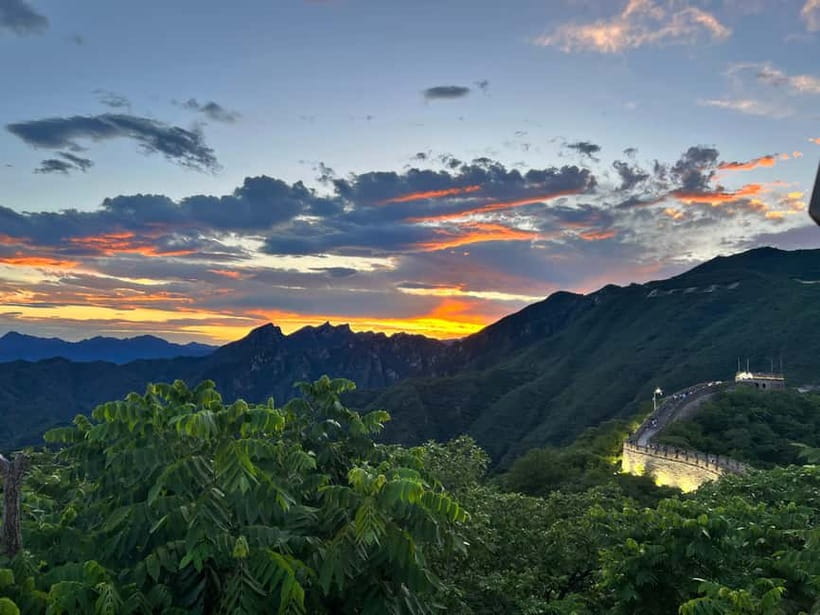 Sunset Glow at Mutianyu Great Wall Night Bus Tour+Ticket - Meeting at Hepingxiqiao Station