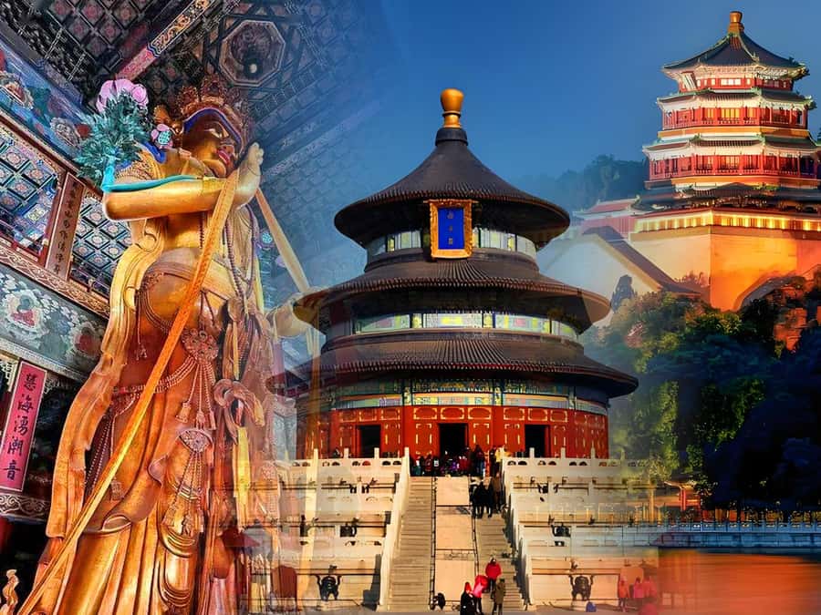 Temple Heaven, Summer Palace, Lama Temple, Hutong Bus Tour - The Lama Temple and its giant sandalwood Buddha