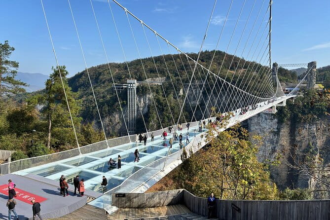 Top Zhangjiajie Mini Group Tour: Glass Bridge & Tianmen Mountain - The cliffside Glass Skywalk
