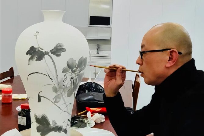 Water Color Class in Beijing - Why painting a fan works so well in Beijing