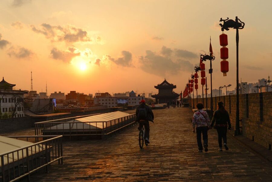 Xi'an City Wall Private Guided Tour with Cycling Option - Entering the best-preserved wall in China