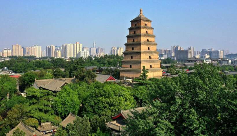 Xi'an: Daci'en Temple(Great Wild Goose Pagoda) E-ticket - The separate pagoda climb